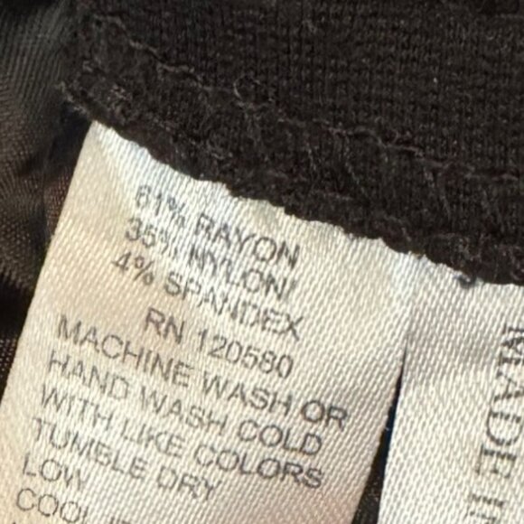 Atelier Luxe Womens Black Stretch Dress Pants Size 8 - Picture 6 of 8